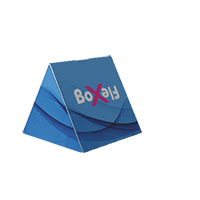 Triangulär horisontell låda