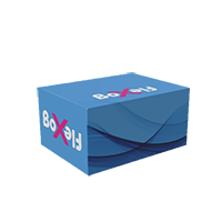 Låda med fyra klaffar